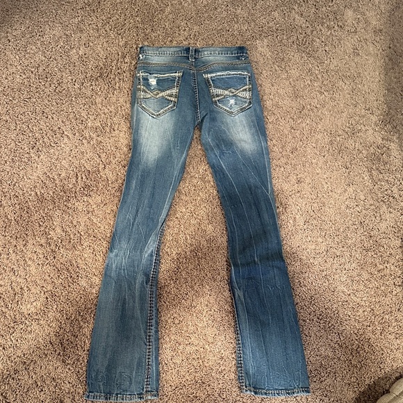 Mudd Blue Distressed Flare Jeans - Picture 2 of 2
